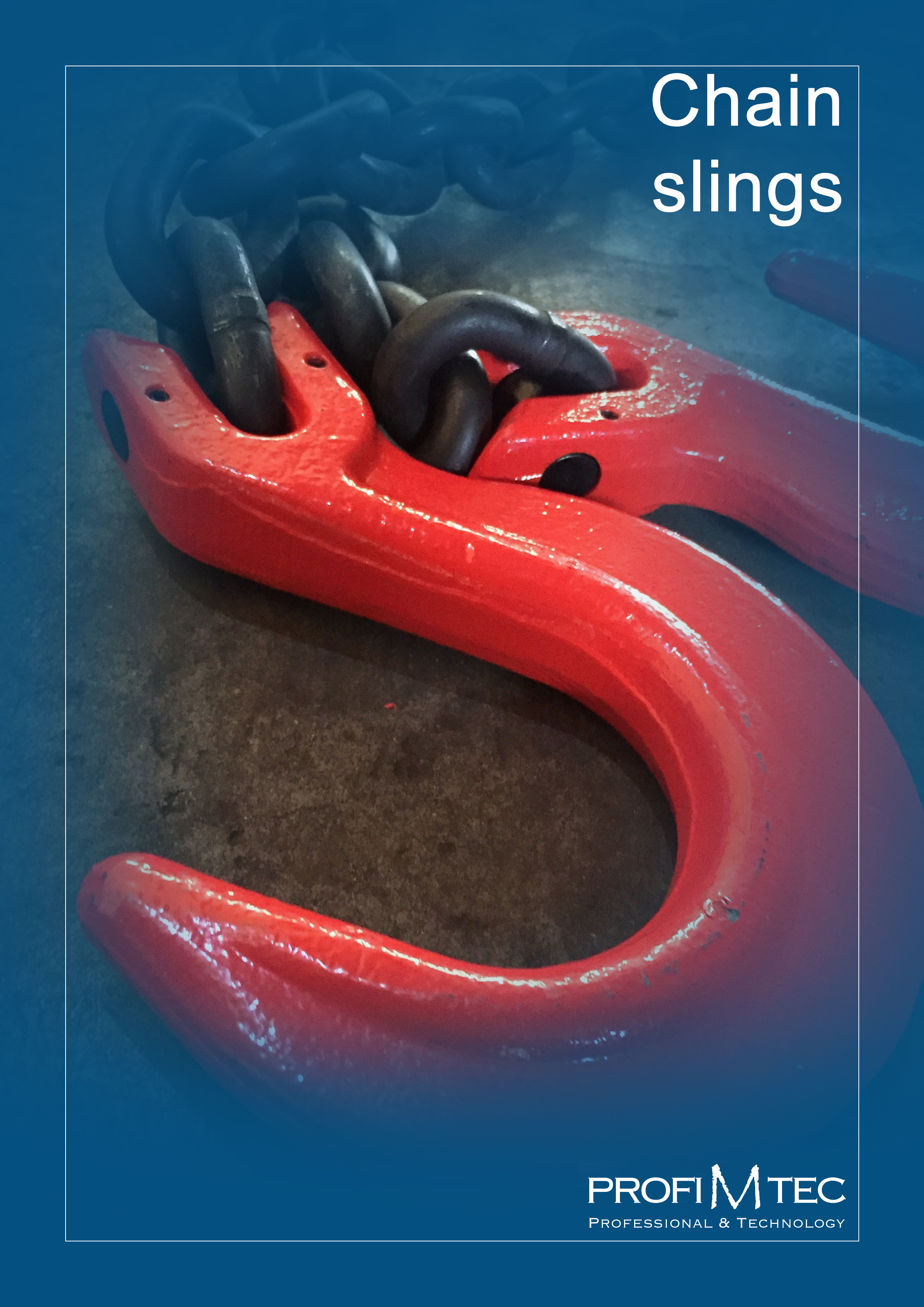 Chain slings for lifting